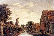 The Delft City Wall with the Houttuinen unknow artist